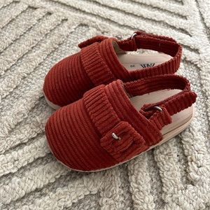 Zara corduroy clogs